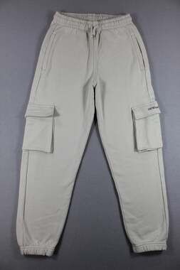 Off-White Kids Joggers Youth 12 White Cotton Cargo Sweatpants Striped Logo